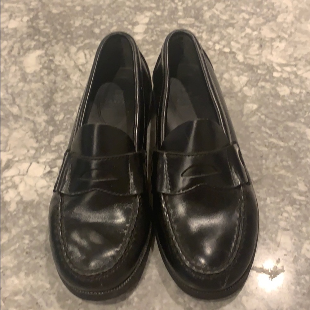 Sperry black dress shoes size 1 1/2